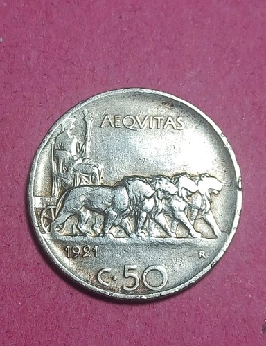 Centesimi 1921 leoni roma - 50,