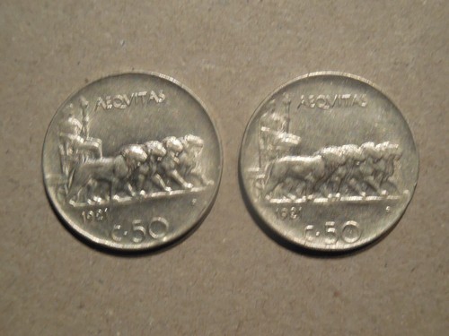 Monete centesimi 1921 - 2, 50