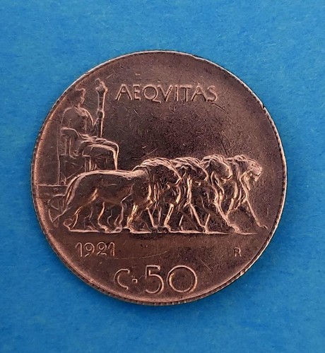 Italia centesimi 1921 - 50, ⭐