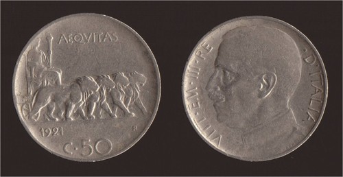 Centesimi 1921 leoni - 1921,