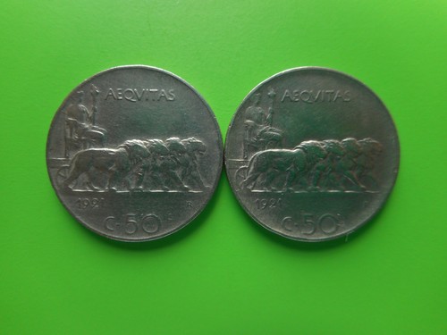 Italia centesimi 1921 - 50,