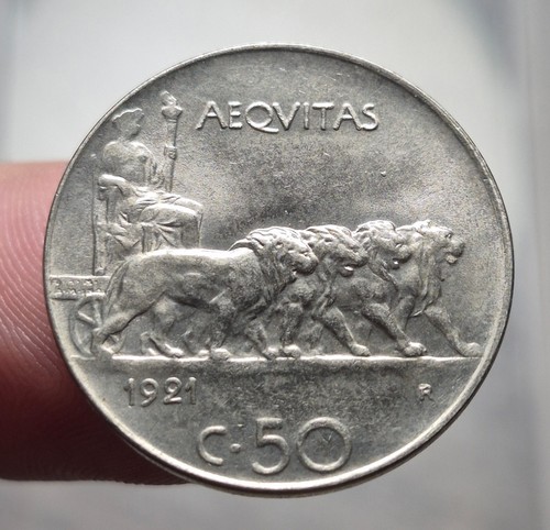 Italia 50 centesimi 1921 - italia,