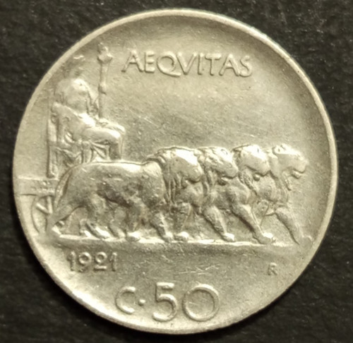 Centesimi lire leoni 1921 - centesimi,