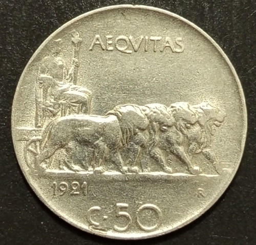 Centesimi lire leoni 1921 - lire,