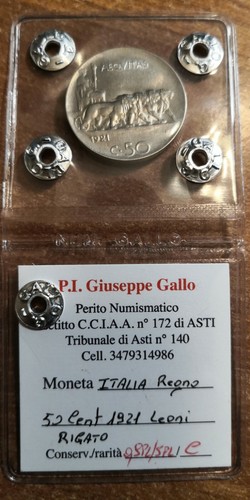 Centesimi 1921 leoni - 50,