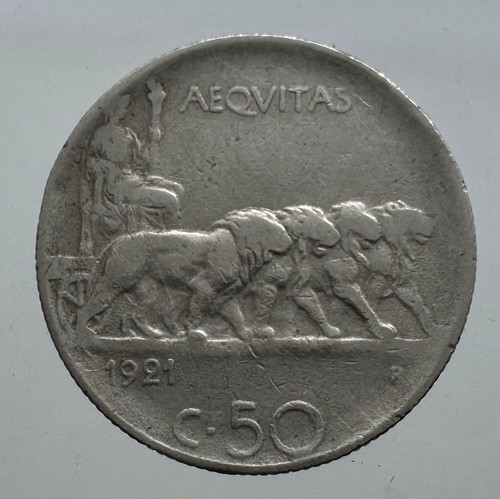 Regno italia 50 centesimi - regno, d'italia